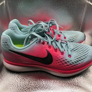 Nike Air Zoom Pegasus 34 Mica Blue Racer Pink (Women's) 880560-40…